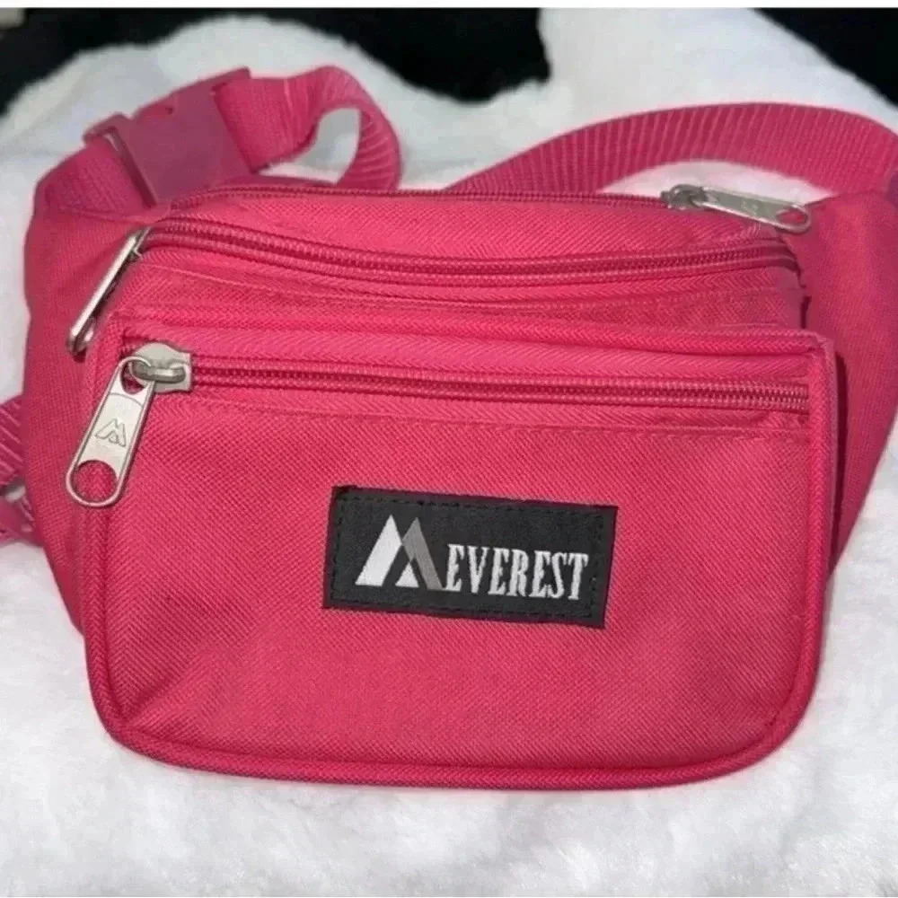 Vintage Hot Pink Everest Signature 90’d Fanny Pack Belt Bag Barbiecore Concert - Picture 8 of 10